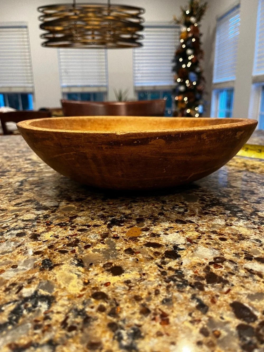 Authentic Vintage Munising Wooden Dough Bowl